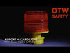  Airport Barricade Hazard Light, Dual Mode Solar-Powered LED: Flashing or Steady-Burn, 360° - BarrierHQ.com