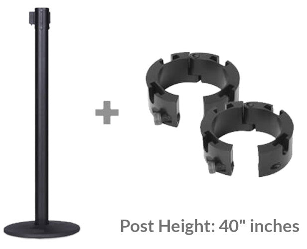 Regular Height 40" Panel Posts - BarrierHQ.com