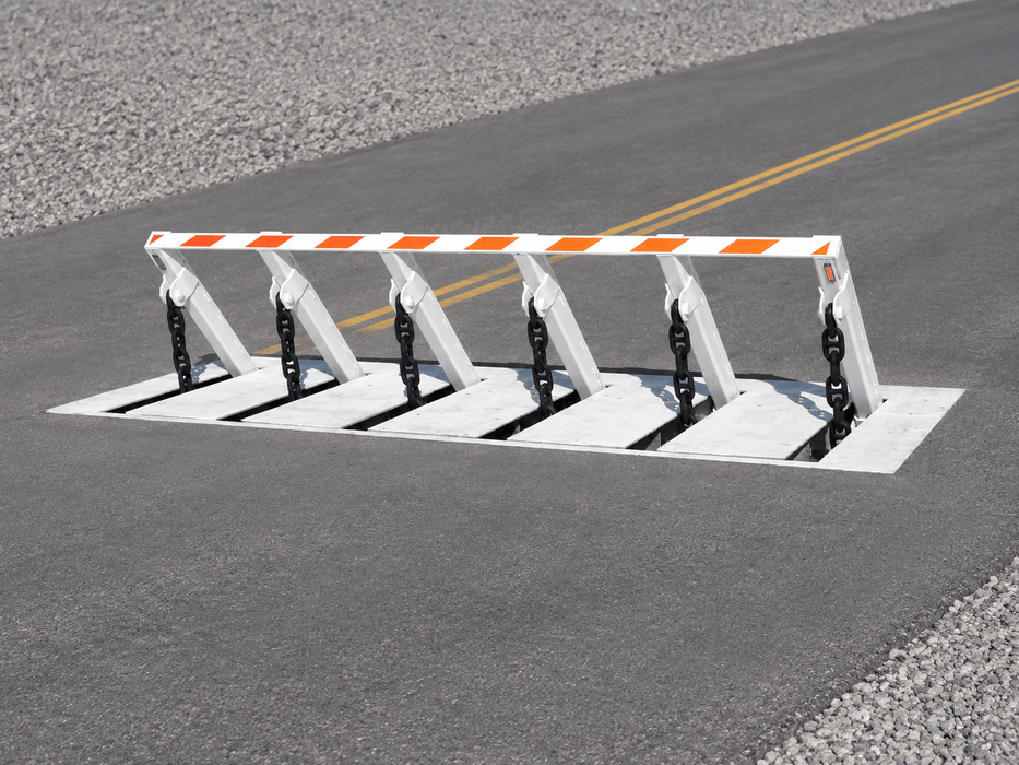 Crash-Rated Automatic Retractable Anti-Ram “Finger Wedge” Barrier for Vehicle Access Control M50/P1  | Global GRAB RSS-2000