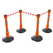 Skipper 27 m (88 ft) Retractable Post & Base Barrier Kit – 4 Posts, 3 Skippers & 1 Dummy (KIT01) - image 1