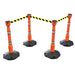 Skipper 27 m (88 ft) Retractable Post & Base Barrier Kit – 4 Posts, 3 Skippers & 1 Dummy (KIT01) - image 2
