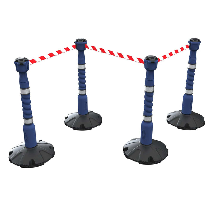 Skipper 27 m (88 ft) Retractable Post & Base Barrier Kit – 4 Posts, 3 Skippers & 1 Dummy (KIT01) - image 4