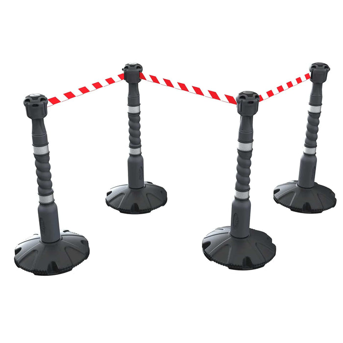 Skipper 27 m (88 ft) Retractable Post & Base Barrier Kit – 4 Posts, 3 Skippers & 1 Dummy (KIT01) - image 5
