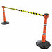 Skipper 9 m (30 ft) Free-Standing Retractable Post & Base Barrier Kit – 2 Posts, 1 Skipper & 1 Dummy (KIT10) - image 2