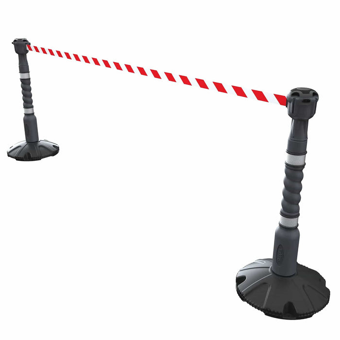Skipper 9 m (30 ft) Free-Standing Retractable Post & Base Barrier Kit – 2 Posts, 1 Skipper & 1 Dummy (KIT10) - image 4