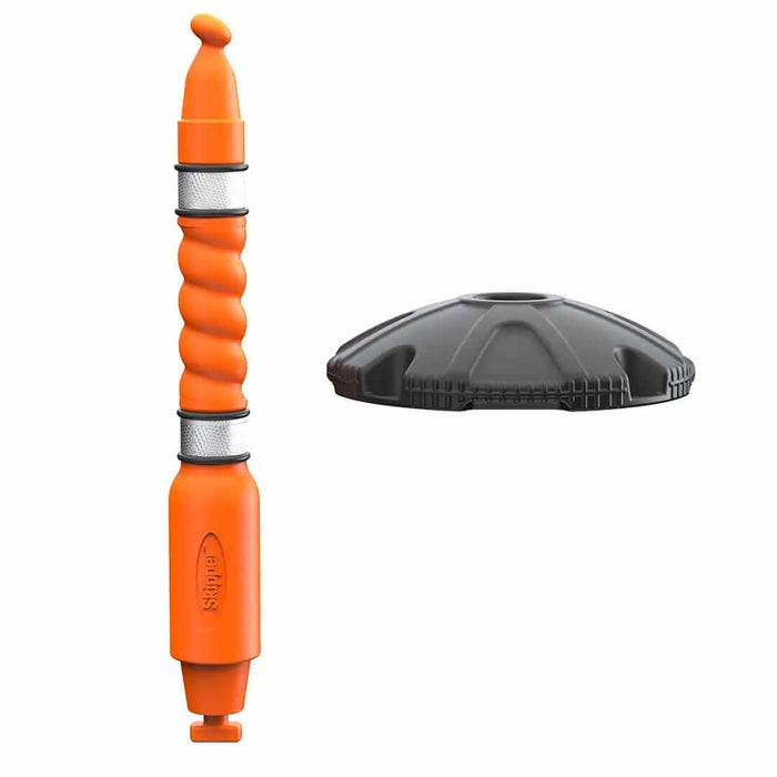 Skipper Post & Base System – 39 in. Retractable Barrier Stanchion with Water-Fill Base - image 4