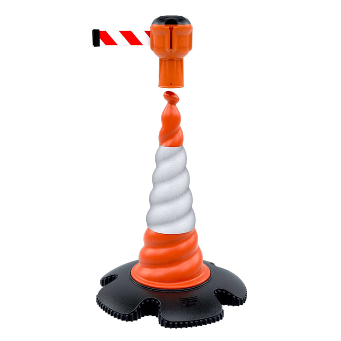 Skipper Road Cone – 29.5 in. Two-Piece Helix Traffic Cone for Skipper Barriers - image 3
