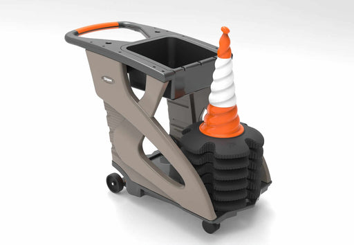 Skipper Unicart-05 – Traffic Cone Barrier Cart with 6 Skipper Cones, 6 Skipper Units & Accessory Pack - image 1