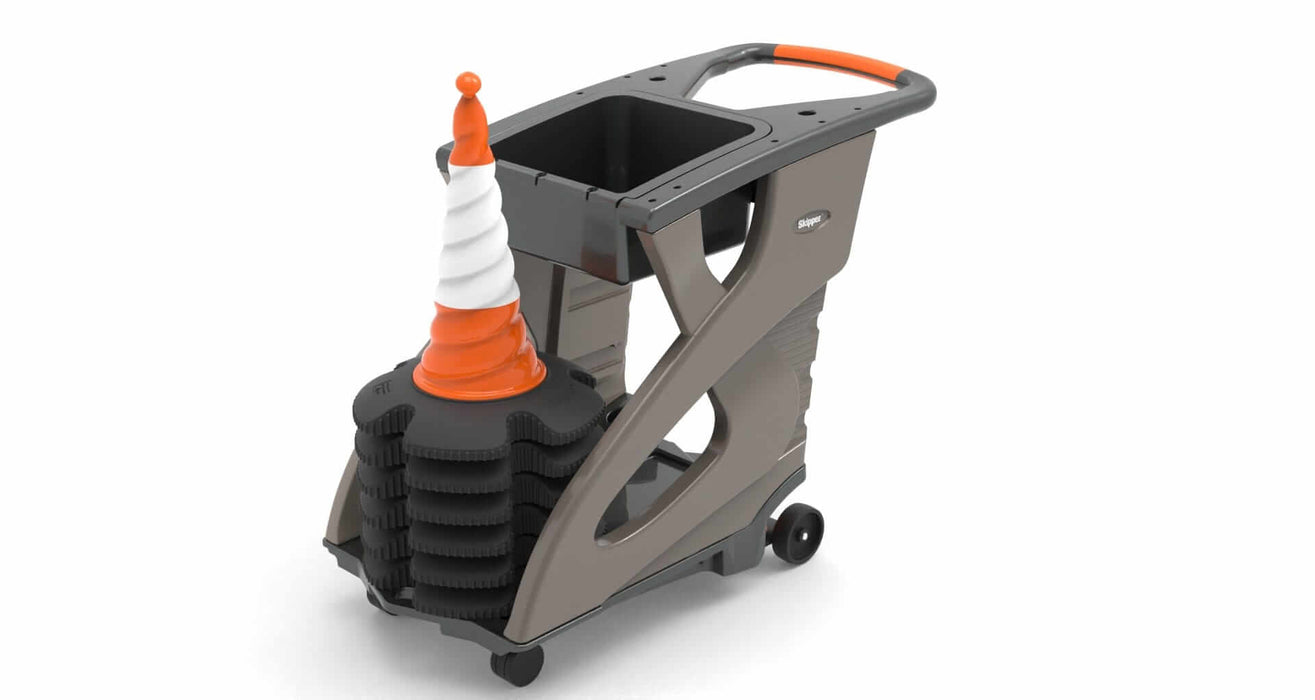 Skipper Unicart-05 – Traffic Cone Barrier Cart with 6 Skipper Cones, 6 Skipper Units & Accessory Pack - image 4