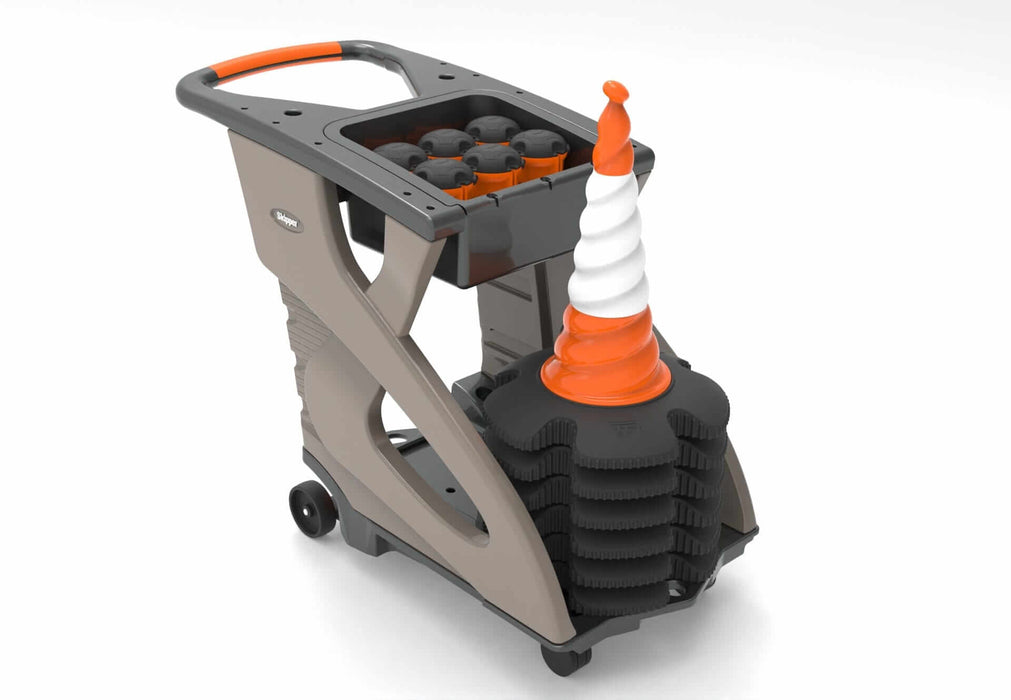 Skipper Unicart-05 – Traffic Cone Barrier Cart with 6 Skipper Cones, 6 Skipper Units & Accessory Pack - image 6