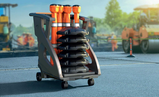 Skipper Unicart-06 – Fully Equipped Barrier Cart with 6 Skipper Units, 6 Posts & 6 Bases - image 1