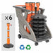Skipper Unicart-06 – Fully Equipped Barrier Cart with 6 Skipper Units, 6 Posts & 6 Bases - image 2