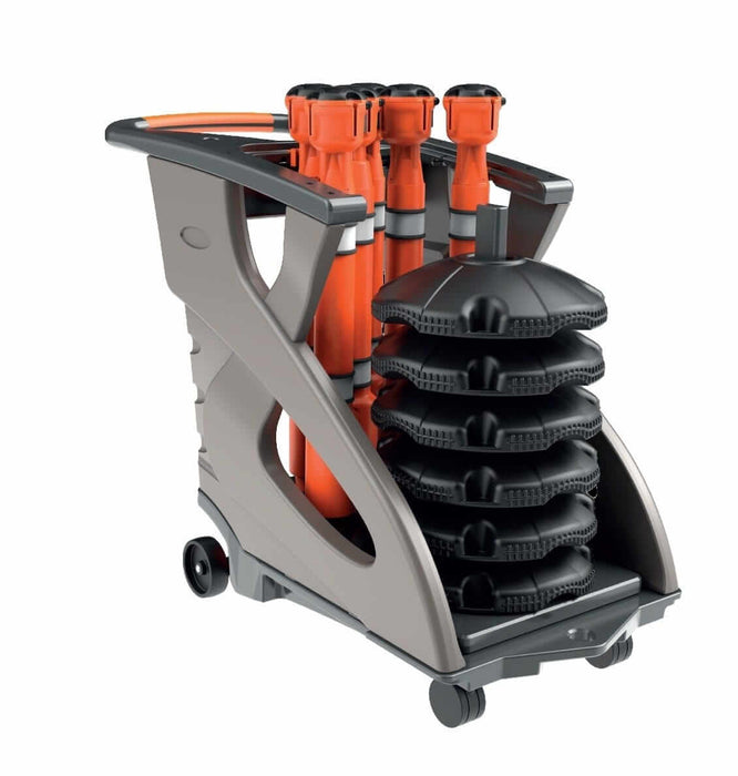 Skipper Unicart-06 – Fully Equipped Barrier Cart with 6 Skipper Units, 6 Posts & 6 Bases - image 5