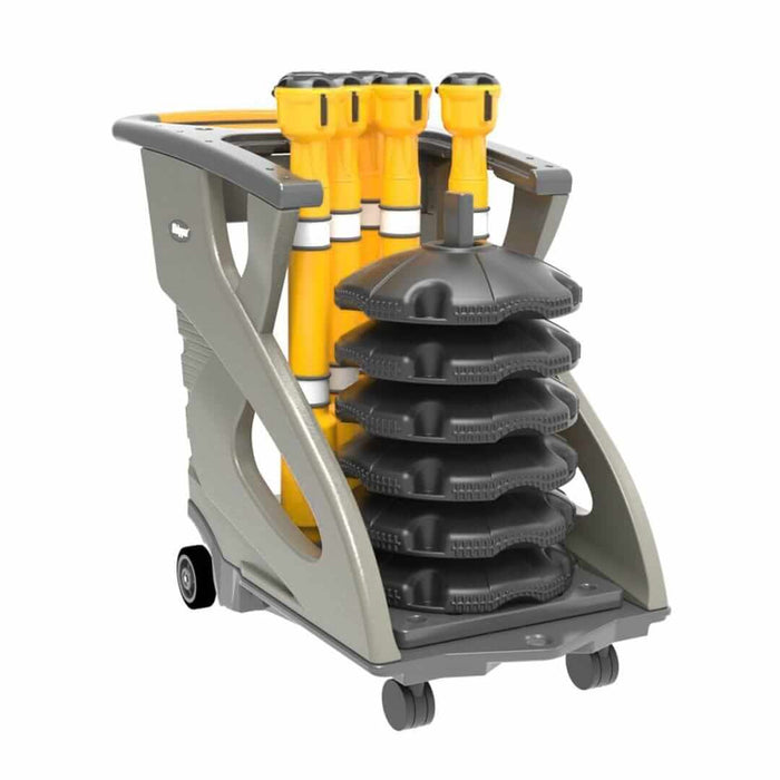 Skipper Unicart-06 – Fully Equipped Barrier Cart with 6 Skipper Units, 6 Posts & 6 Bases - image 8