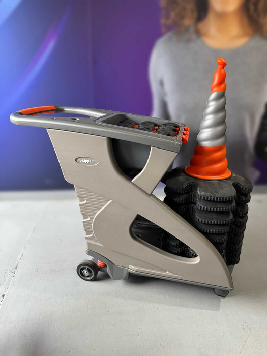 Skipper Unicart-09 – Traffic Cone Barrier Cart with 9 Skipper Cones, 9 Skipper Units & Accessory Pack - image 7