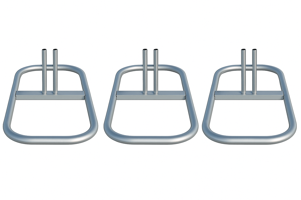 Temp. Construction Fence Leg - Tube Stand (3-Pack for Shiping UPS)