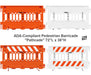 ADA-Compliant Pedestrian Barricade "Pathcade" by Plasticade 72"L x 38"H - BarrierHQ.com