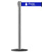 Belt Stanchion For Harsh Outdoor & Marine Environments, 3" Extra Wide Belt, 11 ft. - WPro 250 Xtra - BarrierHQ.com