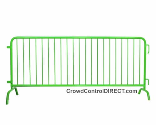 Crowd Control Steel Barricade - Green - BarrierHQ.com