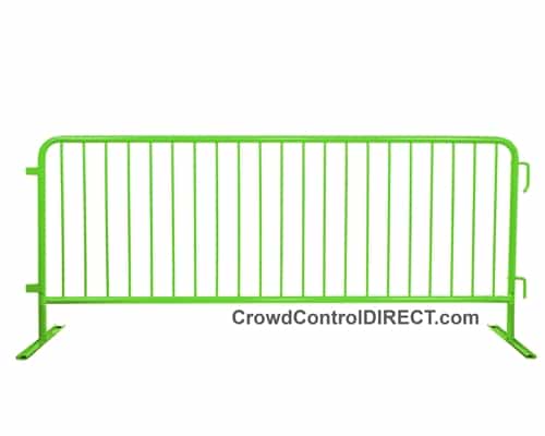 Crowd Control Steel Barricade - Green - BarrierHQ.com