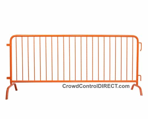 Crowd Control Steel Barricade - Orange - BarrierHQ.com