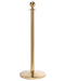 Economy Rope Stanchion Ball Top - Polished Brass - 20 PACK - BarrierHQ.com