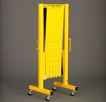 Expanding Portable Barricade (VERSA-GUARD&reg;) Yellow/Black VG-1000 - BarrierHQ.com