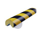 Knuffi Model A+ Corner Wall Protection Kit Black/Yellow 1/2M - Wall Protection - BarrierHQ.com