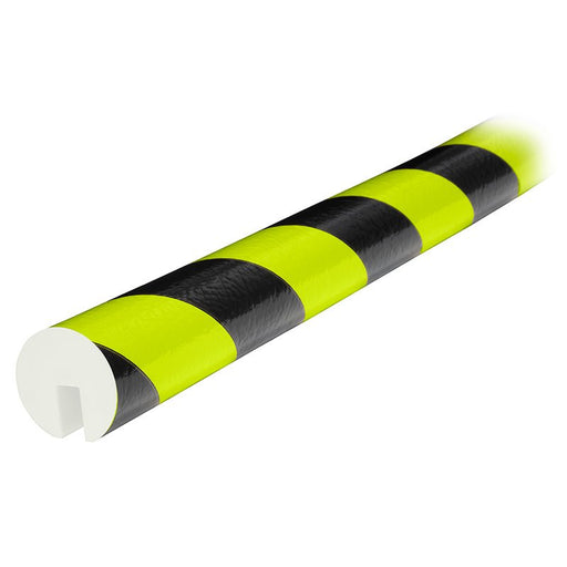 Knuffi Model B Edge Bumper Guard Fluorescent Black/Yellow 1M - Surface Guards - BarrierHQ.com