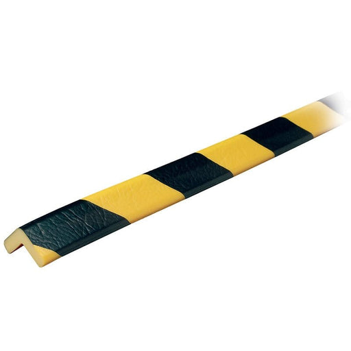 Knuffi Model E Corner Bumper Guard Black/Yellow 5M - Protect Warehouse Personnel - BarrierHQ.com