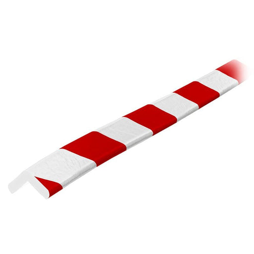 Knuffi Model E Corner Bumper Guard Red/White 5M - Buffer Zone for Impacts - BarrierHQ.com