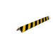 Knuffi Model H+ Corner Bumper Guard Reflective Black/Yellow 1M - Safety Bumpers - BarrierHQ.com
