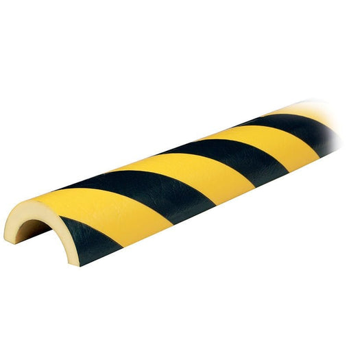 Knuffi Model R50 Pipe Bumper Guard Black/Yellow 1M - Wall Protection Kit - BarrierHQ.com