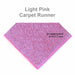 Light Pink Carpet Runner - BarrierHQ.com