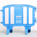 Minit 49" Portable Plastic Crowd Control Barriers Blue - BarrierHQ.com