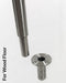 Museum & Art Gallery Stanchion, 16" Tall, Removable with Floor Socket - BarrierHQ.com