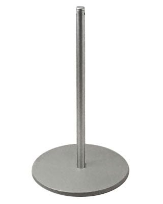 Museum & Art Gallery Stanchion, 16" Tall, Silver Anodized Economy "Q-Cord" - BarrierHQ.com