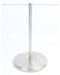 Museum & Art Gallery Stanchion, 16" Tall, Stainless Steel "Q-Cord" - BarrierHQ.com