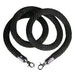 Museum Rope, Black Elegant Braided Rope, 1" diam. (718) - BarrierHQ.com