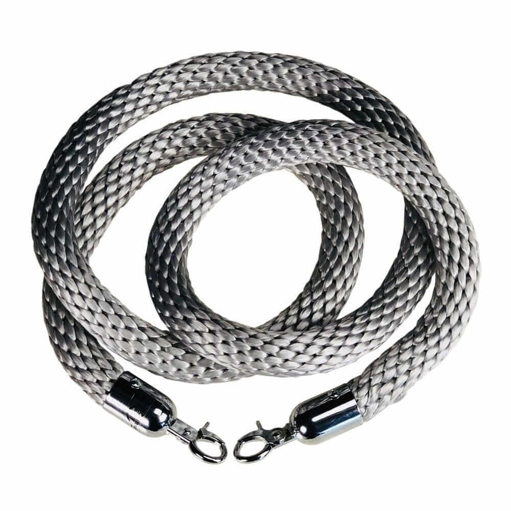 Museum Gallery Ropes Museum Stanchion Rope Grey Elegant Braided Rope 1 diam 717