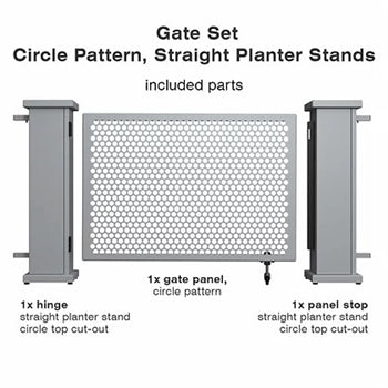 Partition Gate Set With Pattern Gate Panel And Partition Stand - K - BarrierHQ.com