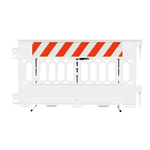 Plastic Barricade for Sporting Events PATHCADE, 2008-W-HIPR-T, White - BarrierHQ.com