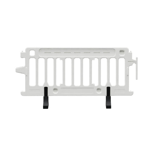 Plastic Roadway Barrier CROWDCADE, 2004-W, White, No sheeting., NONE - BarrierHQ.com