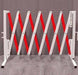 Portable Barricade (VERSA-GUARD&reg;) White/Red - BarrierHQ.com