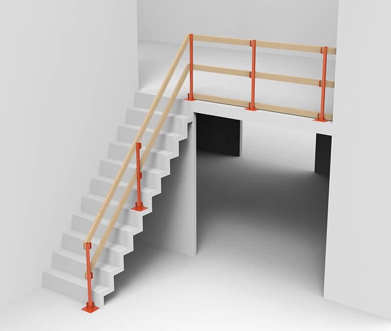 Temporary Railing System Temporary Railing Brackets Railing How Can I Mount An Angled Deck