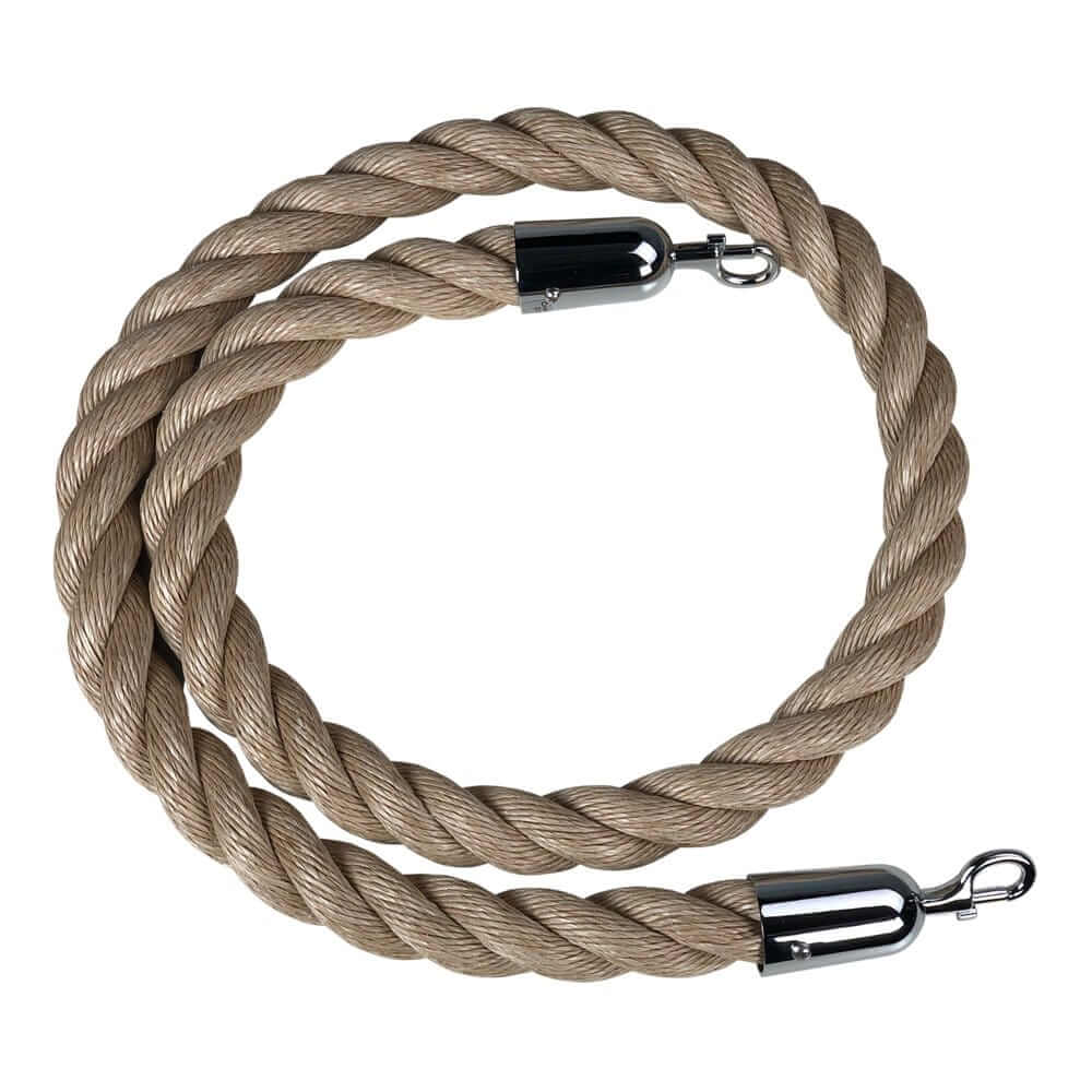 Metal Rope Boss Q Boss Crowd Control Stanchion Rope 1.5 Poly Hemp