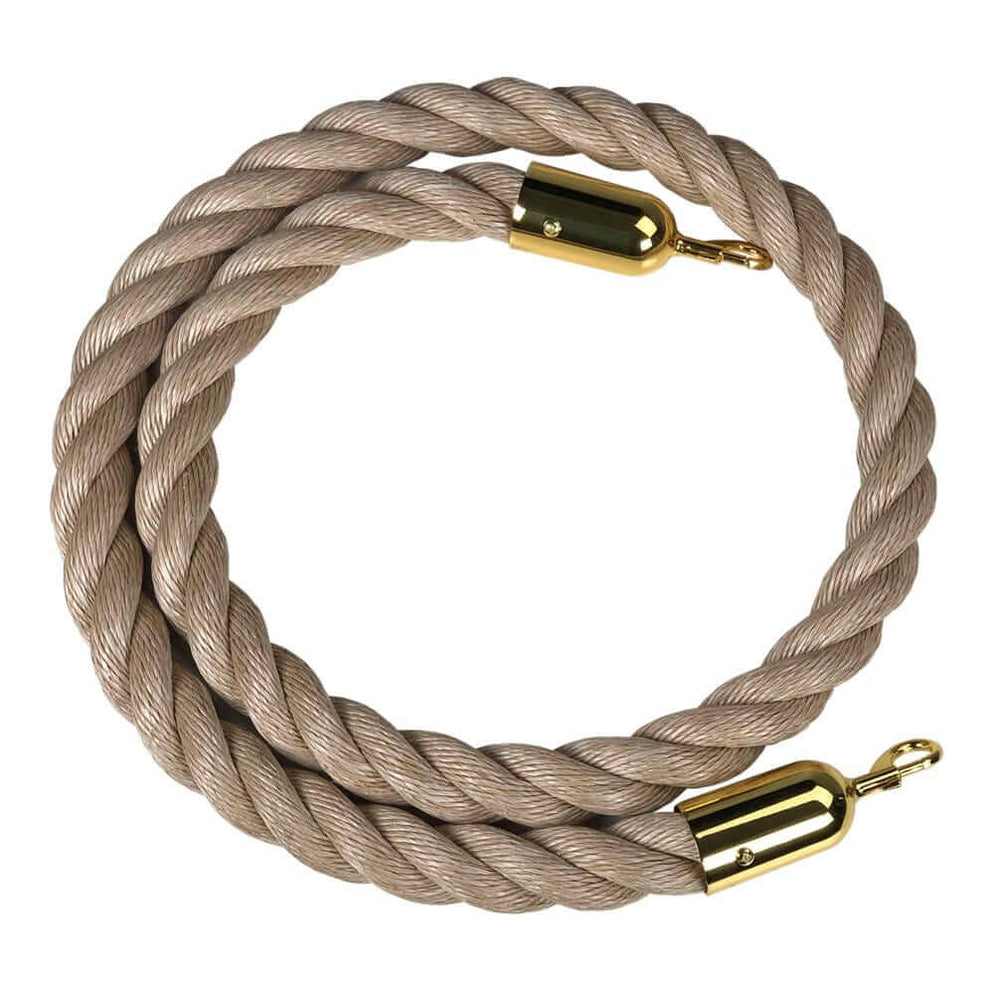 Metal Rope Boss Q Boss Crowd Control Stanchion Rope 1.5 Poly Hemp