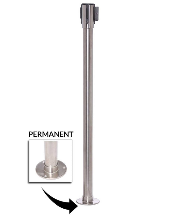 QueuePro 200 Permanently Fixed Stanchion - BarrierHQ.com
