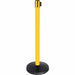 QueueWay-PLUS Tension Belt Stanchion, Yellow Post, 10' ft. Belt - BarrierHQ.com