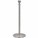 QueueWay Sphere Rope Stanchion, Polished Stainless - BarrierHQ.com